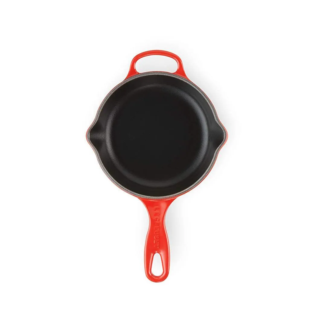 Le Creuset 6.33'' Enameled Cast Iron Signature Iron Handle Skillet