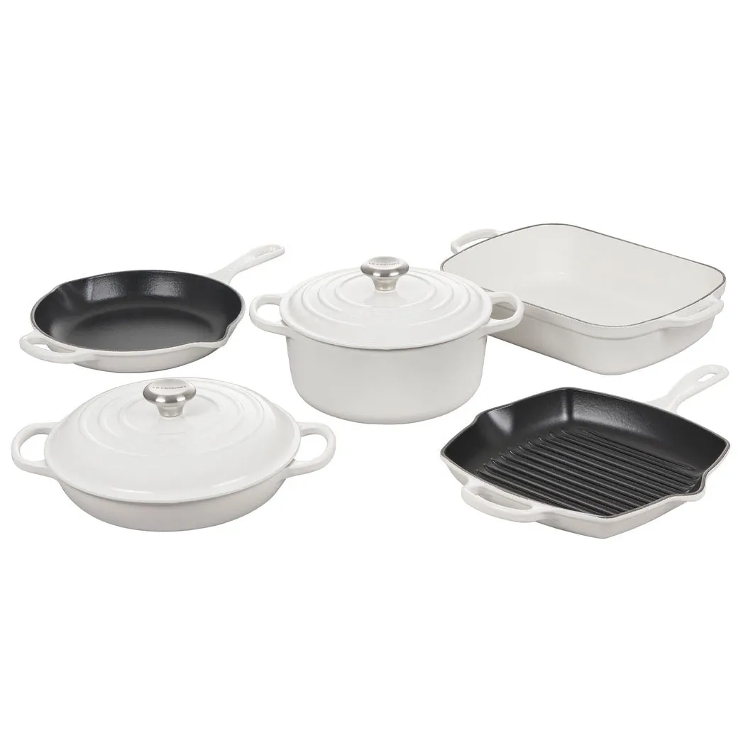 Le Creuset 7 Piece Signature Cast Iron Set