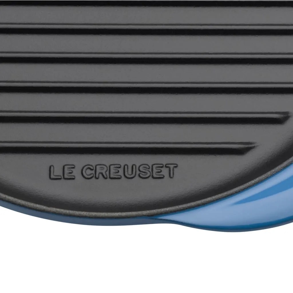 Le Creuset Classic Cast Iron Round Grill 25cm Marseille Blue