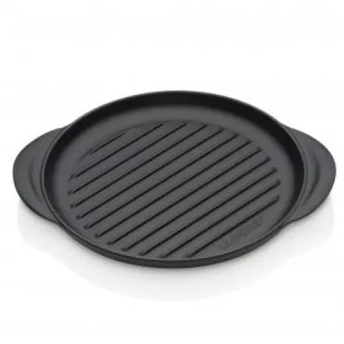 Le Creuset Classic Cast Iron Round Grill 25cm Satin Black