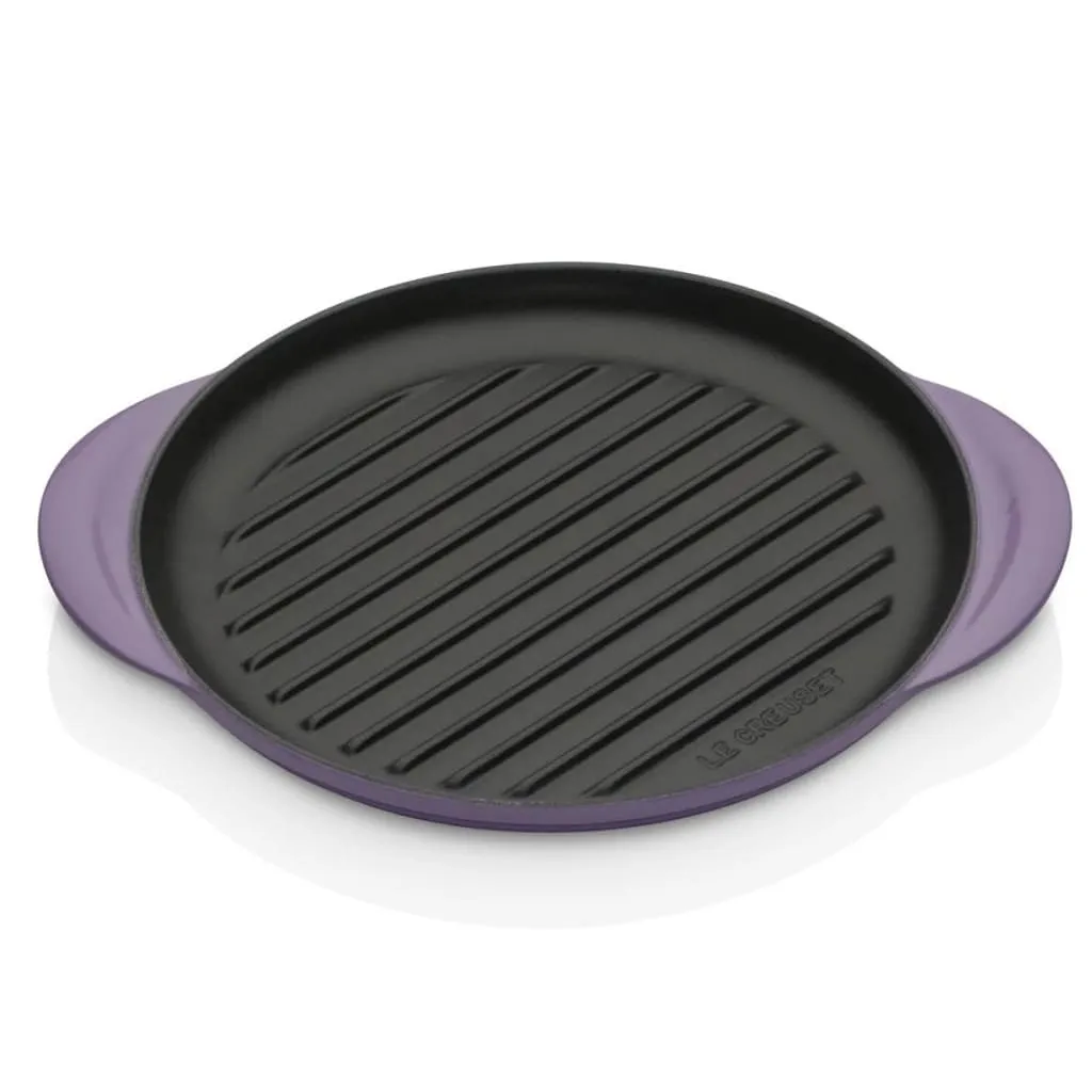 Le Creuset Classic Cast Iron Round Grill 25cm Ultra Violet