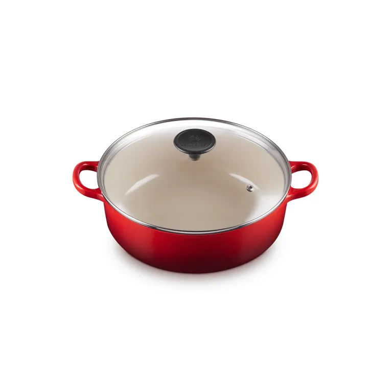 Le Creuset Risotto Pot 24cm Cerise with Glass Lid