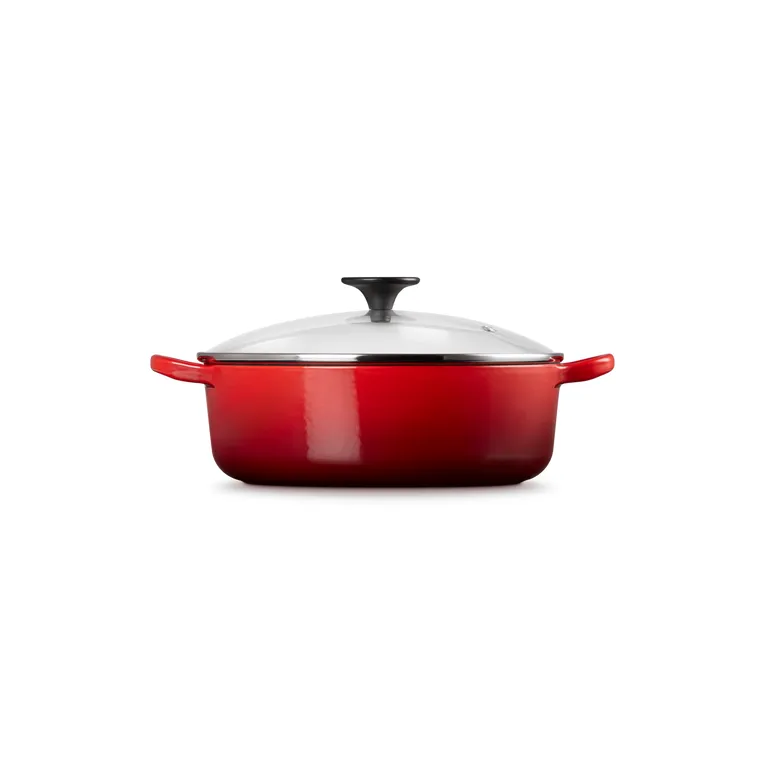 Le Creuset Risotto Pot 24cm Cerise with Glass Lid