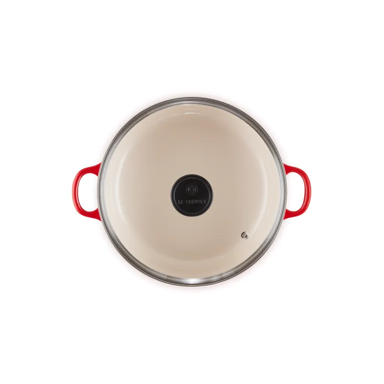 Le Creuset Risotto Pot 24cm Cerise with Glass Lid