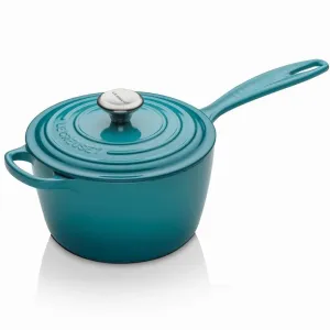 Le Creuset Signature Cast Iron Saucepan Teal