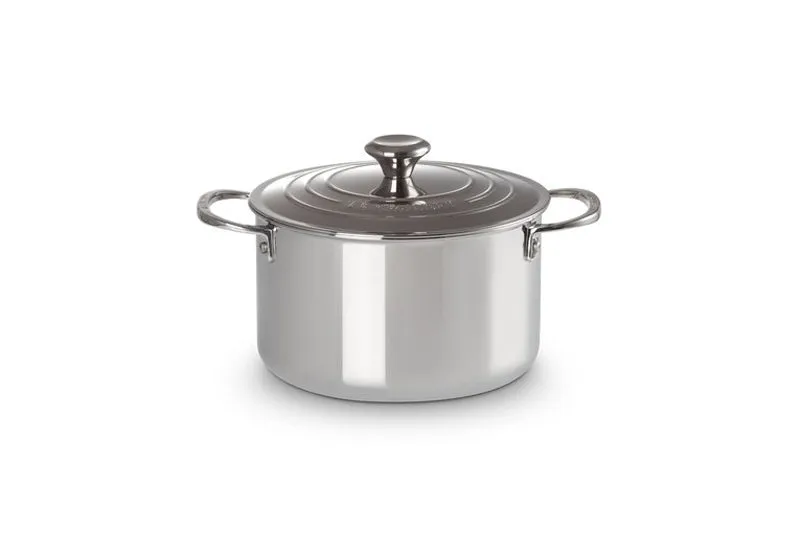 Le Creuset Signature Stainless Steel Deep Casserole 20cm