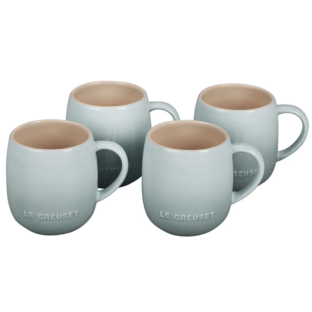 Le Creuset Stoneware Set of 4 Heritage Mugs, 13 oz.