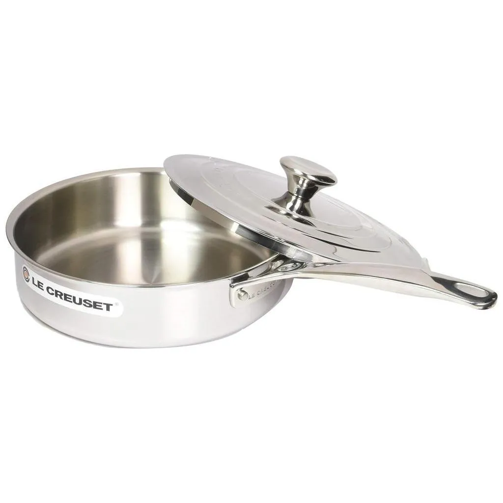 Le Creuset Tri-Ply Stainless Steel Saute Pan, 3 qt.