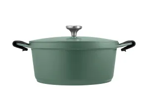 Maxwell & Williams Agile Non-Stick Casserole 28cm / 6.3L Sage Gift Boxed