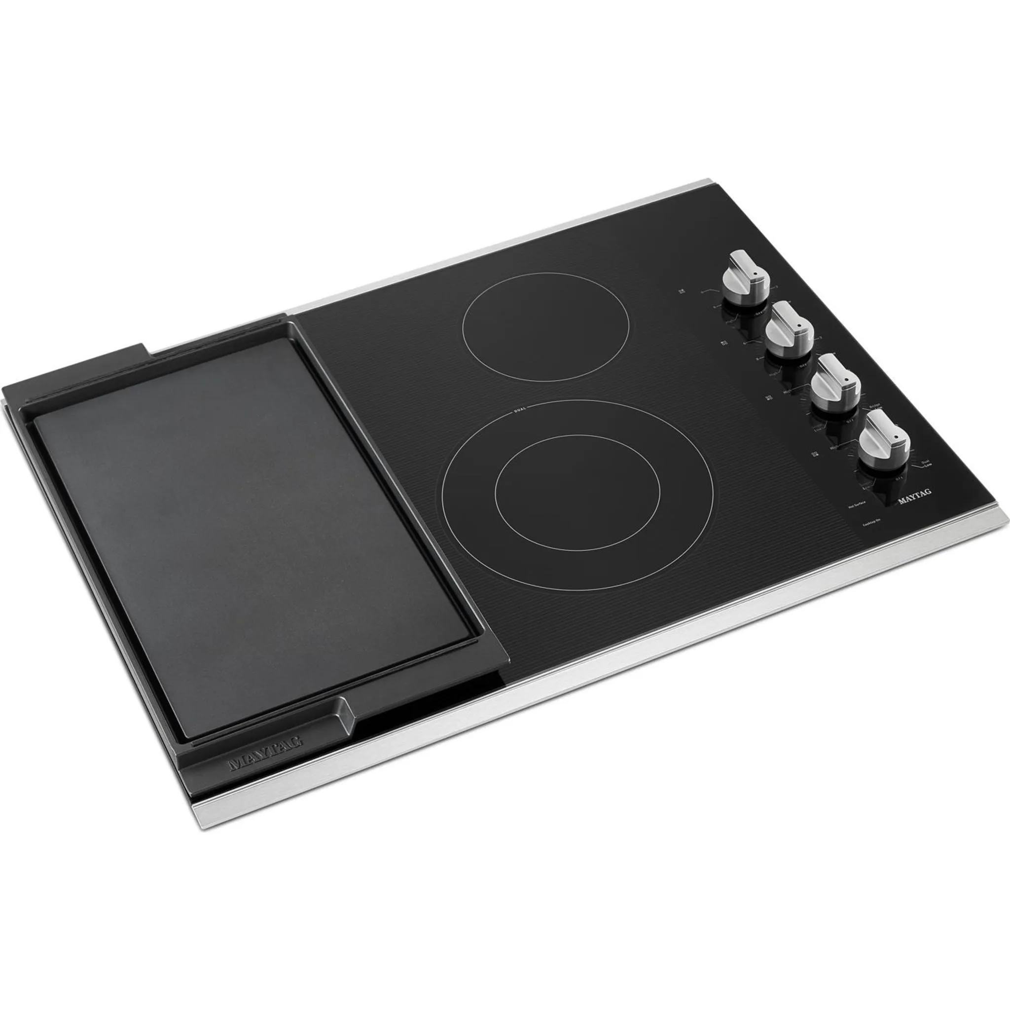 Maytag 30" Electric Cooktop with Reversible Grill and Griddle (MEC8830HS)