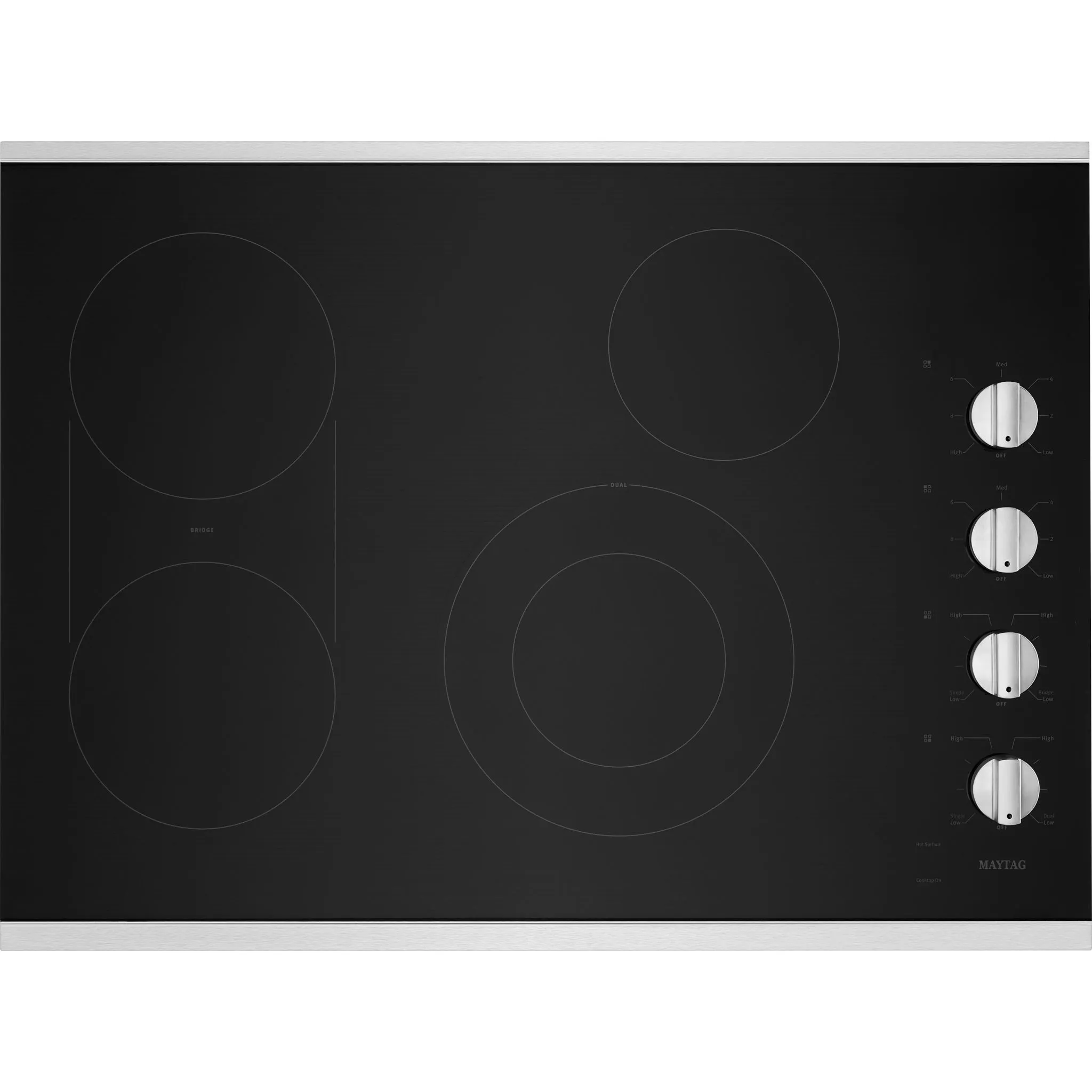 Maytag 30" Electric Cooktop with Reversible Grill and Griddle (MEC8830HS)