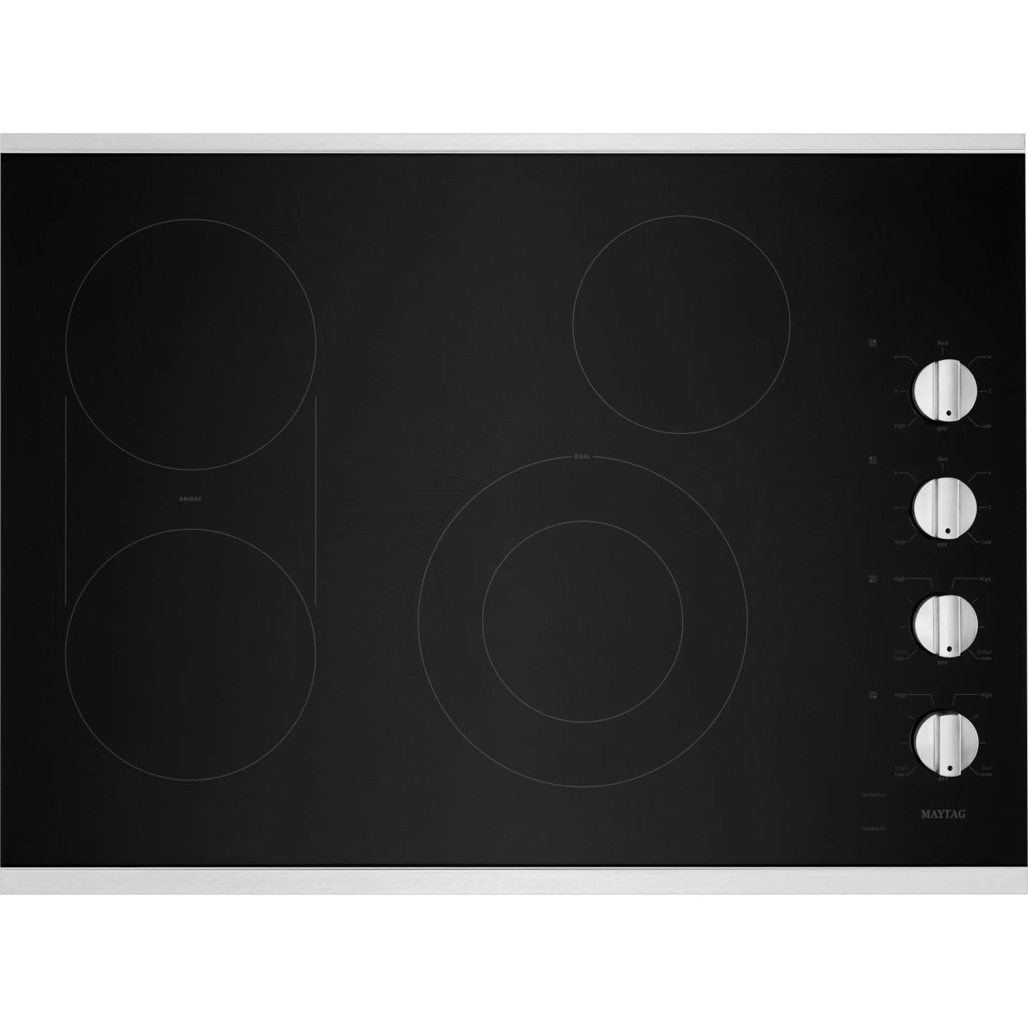 Maytag 30" Electric Cooktop with Reversible Grill and Griddle (MEC8830HS)