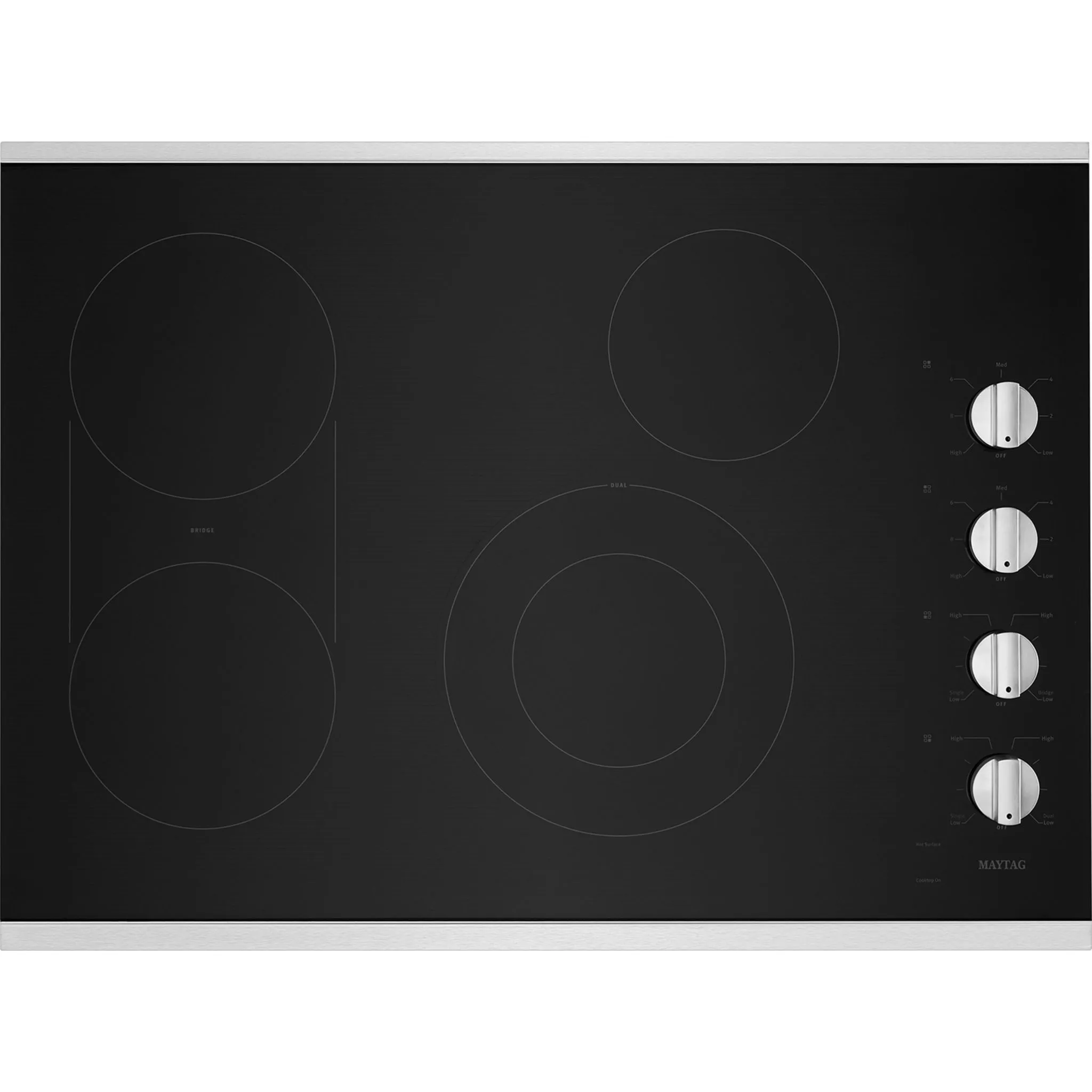 Maytag 30" Electric Cooktop with Reversible Grill and Griddle (MEC8830HS)