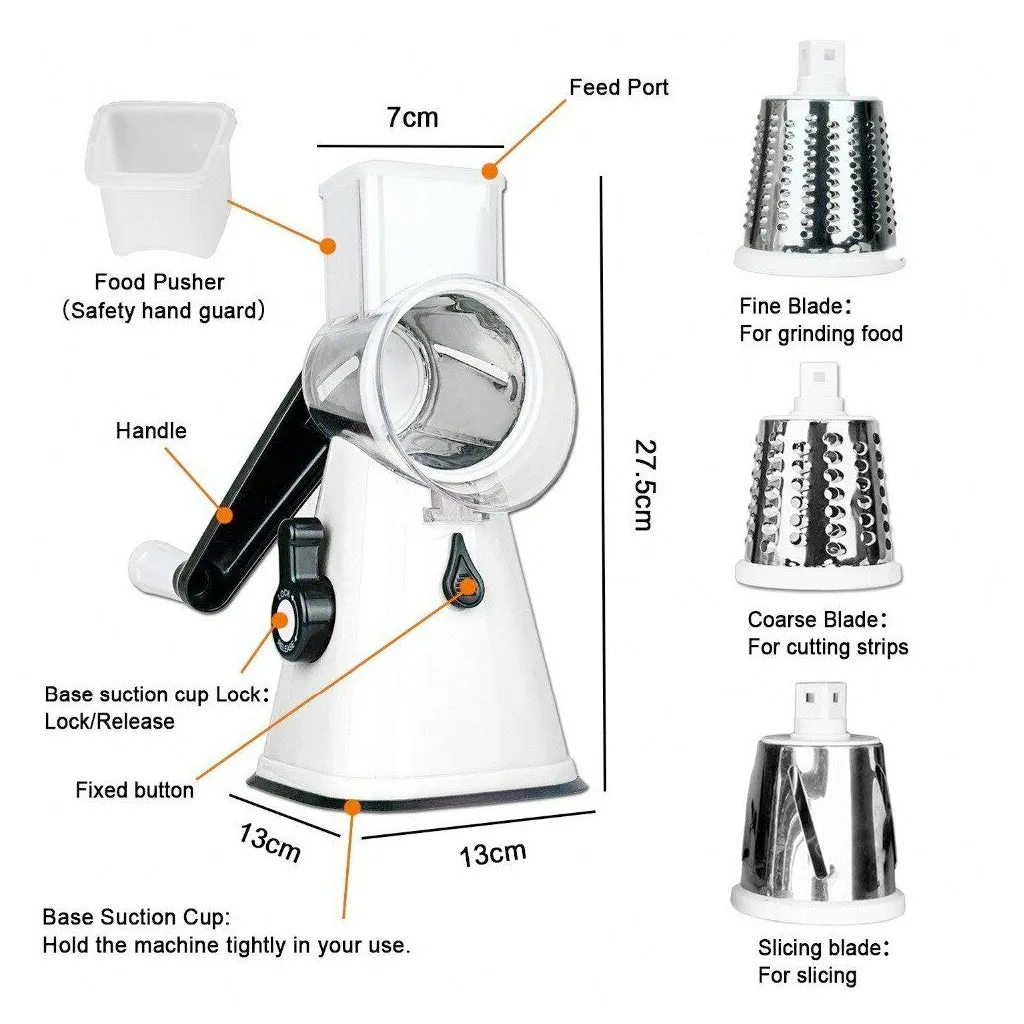 Multi-functional Stainless Steel Kitchen Slicer Grater Kit