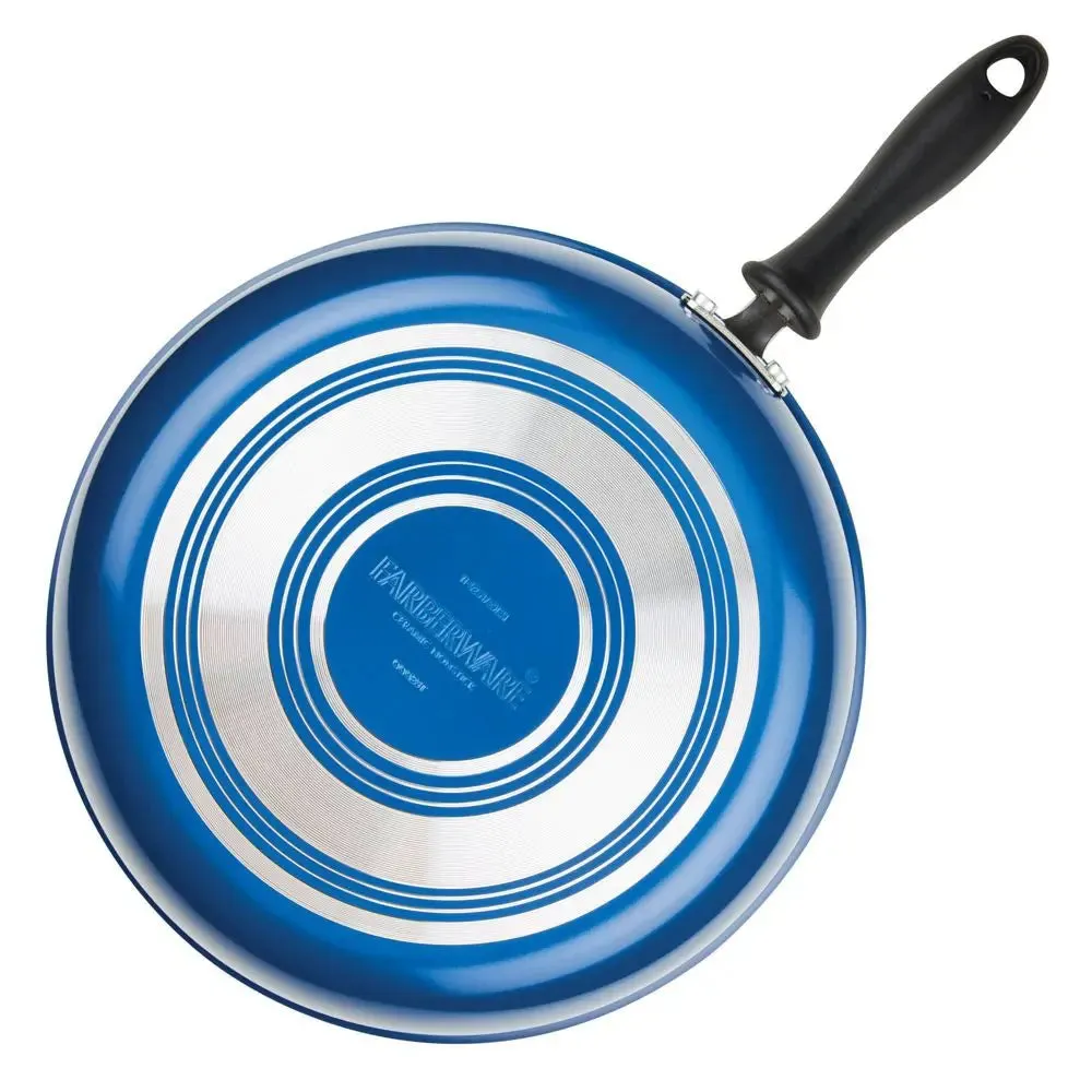 Open Box - Farberware Reliance Pro 9", 11" Nonstick Ceramic Twin Pack Skillets Teal/Gray