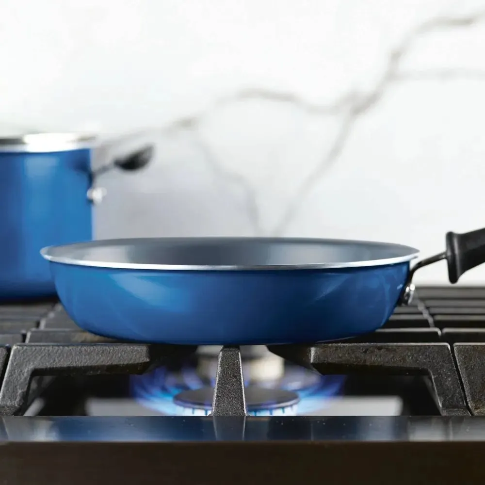 Open Box - Farberware Reliance Pro 9", 11" Nonstick Ceramic Twin Pack Skillets Teal/Gray