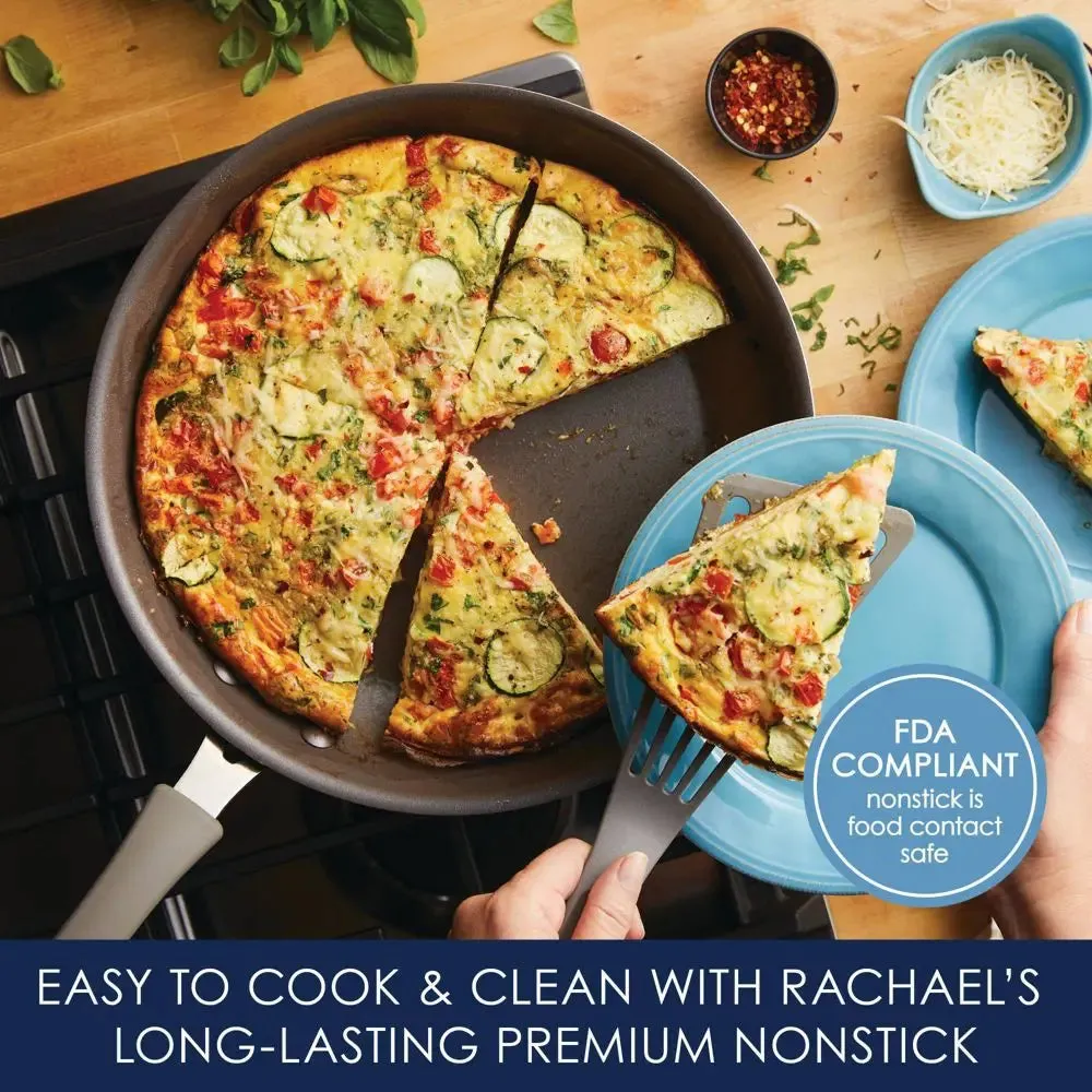 Open Box - Rachel Ray Cook and Create 12.5" Aluminum Non-Stick Skillet Almond