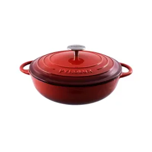 Pyrolux Pyrochef Low Casserole Chilli Red 28cm (4L)