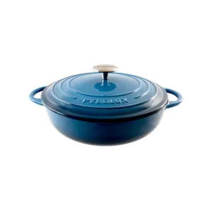 Pyrolux Pyrochef Low Casserole Ocean Blue 28cm (4L)