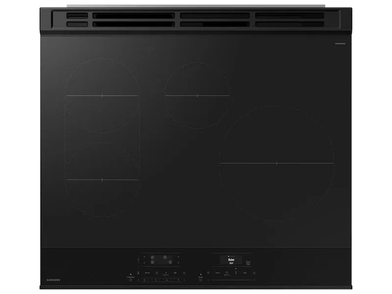 Samsung NSI6DG9300SR Bespoke 6.3 cu. ft. Smart Slide-In Induction Range with Anti-Scratch Glass Cooktop & Air Fry in Stainless Steel