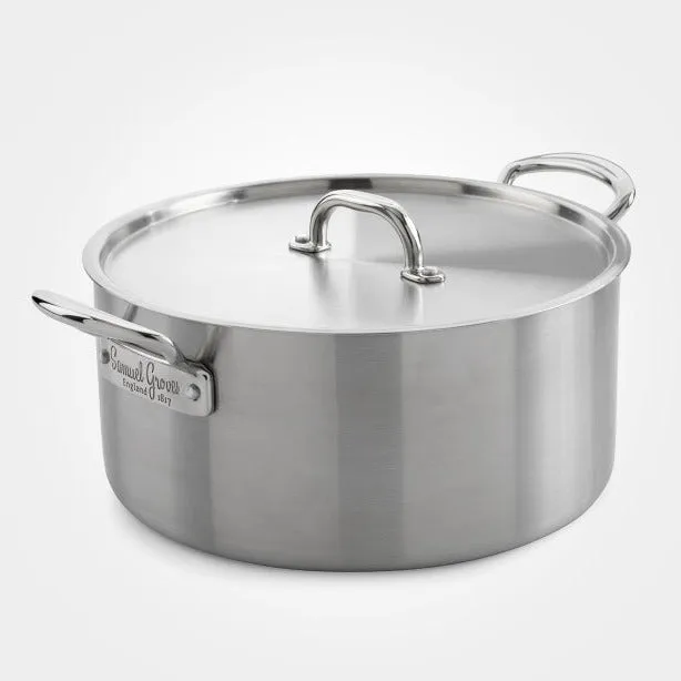 Samuel Groves Classic Stainless Steel Triply Casserole Pan with Lid