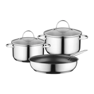 Siemens Cookware set HZ9SE030 Set of 2 pots   1 pan for induction hobs