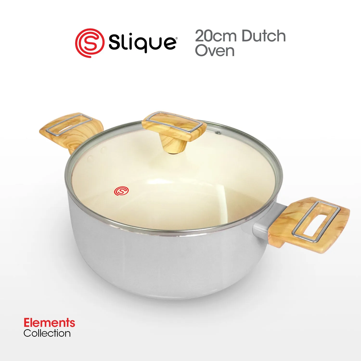 SLIQUE Premium Dutch Oven 20cm Elements Collection