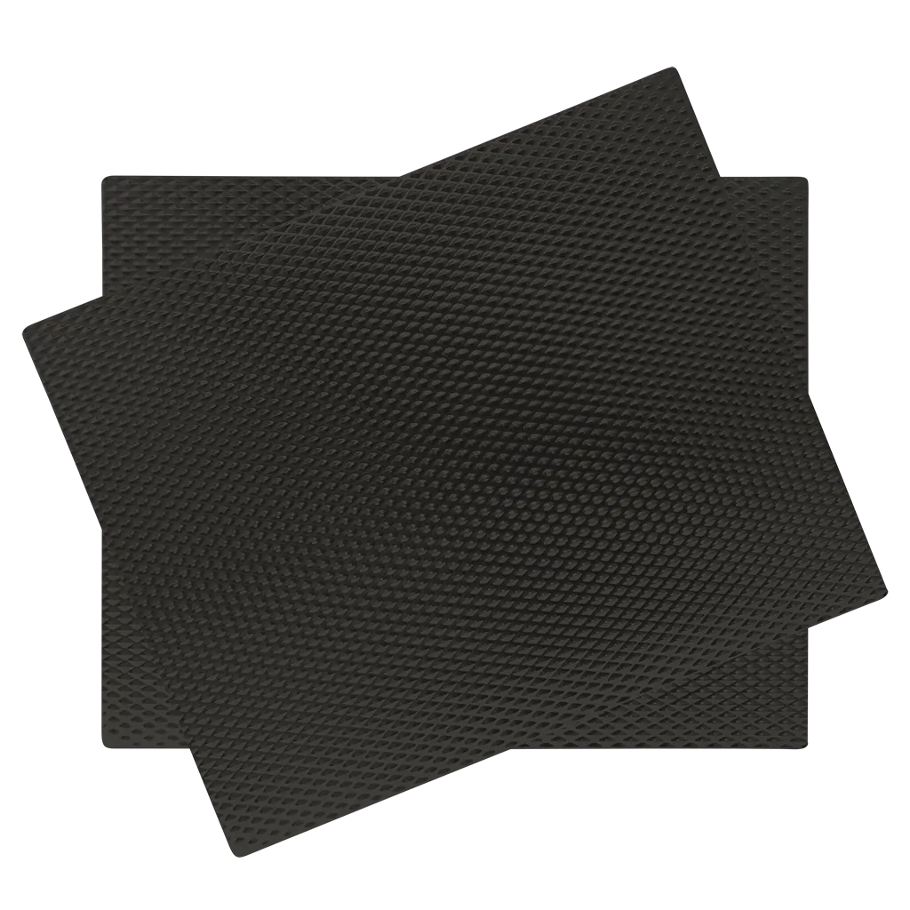 SM1720BLWRX2 2-Pack Black Matte Nonslip Counter Mat 17 x 20-Inches