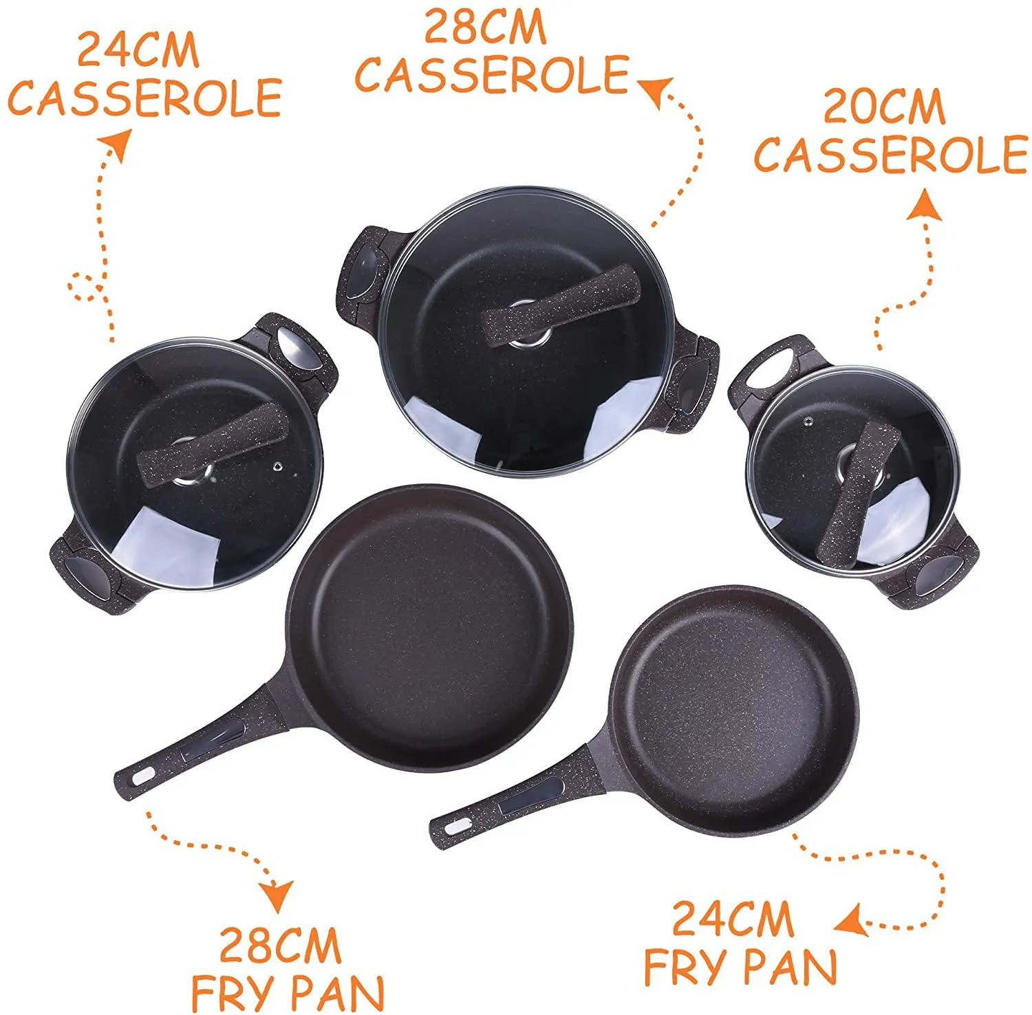 Stainless Steel Pots and Pans Sets, Classic Cookware set, 8pcs