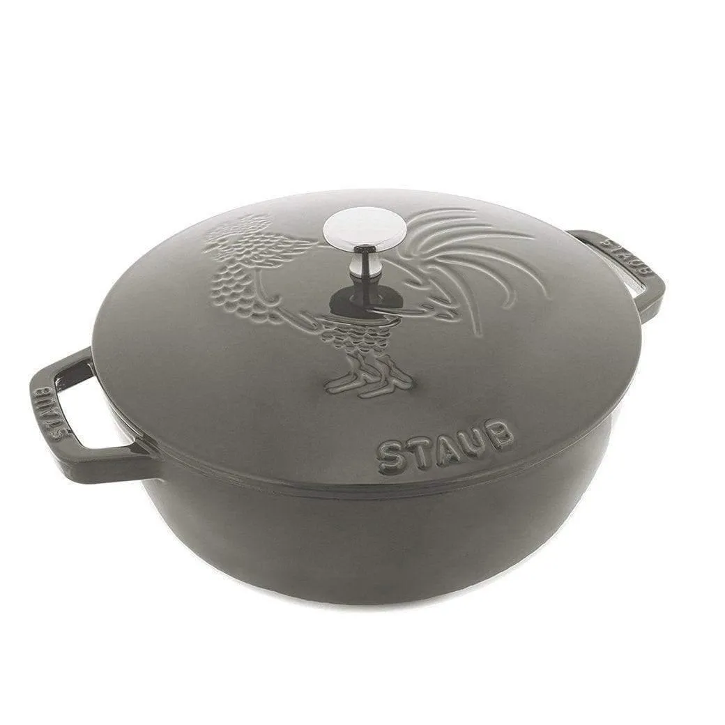 Staub Cast Iron 3.75-qt Essential French Oven Rooster