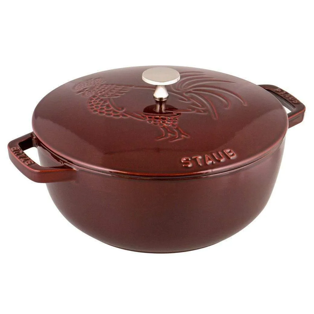 Staub Cast Iron 3.75-qt Essential French Oven Rooster