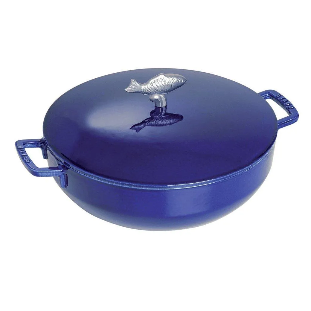 Staub Cast Iron 5-qt Bouillabaisse Pot - Dark Blue