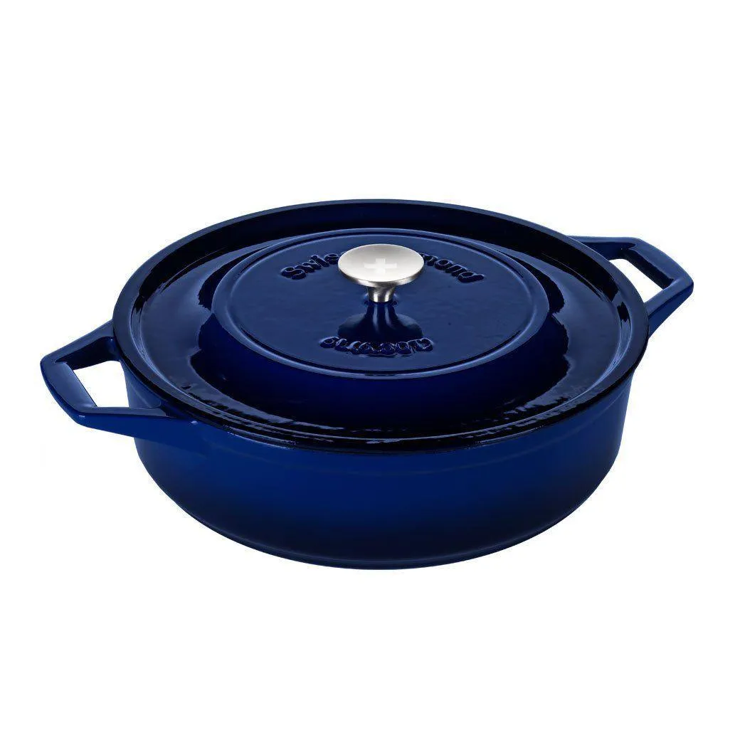 Swiss Diamond - Cast Iron Shallow Casserole - 6.3 Qt.