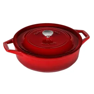 Swiss Diamond - Cast Iron Shallow Casserole - 6.3 Qt.