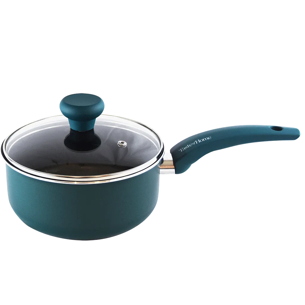 TC122A 2 Quart NonStick Aluminum Saucepan with Lid by Taste of Home