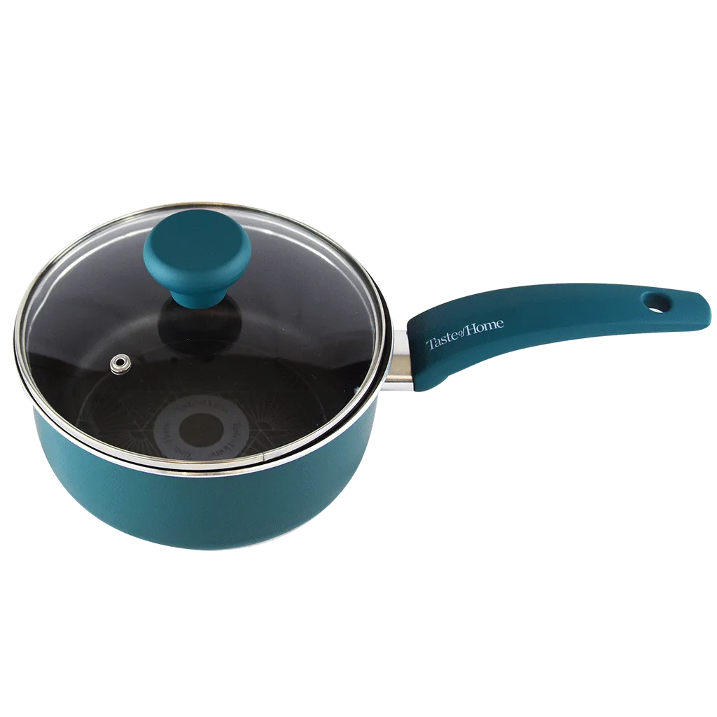 TC122A 2 Quart NonStick Aluminum Saucepan with Lid by Taste of Home