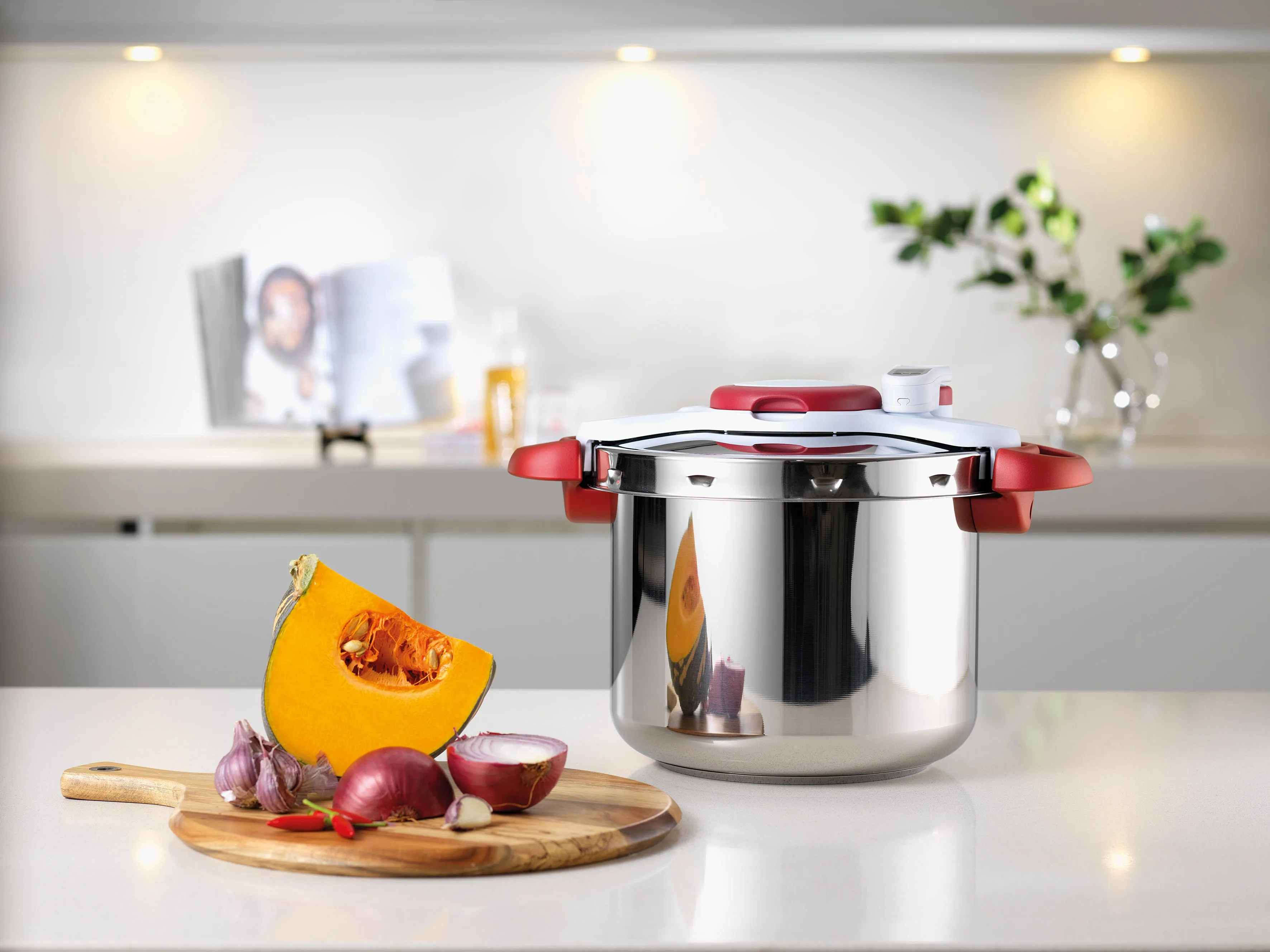 Tefal Clipso Minut Perfect 9L Stainless Steel Pressure Cooker - Quick Release Technology