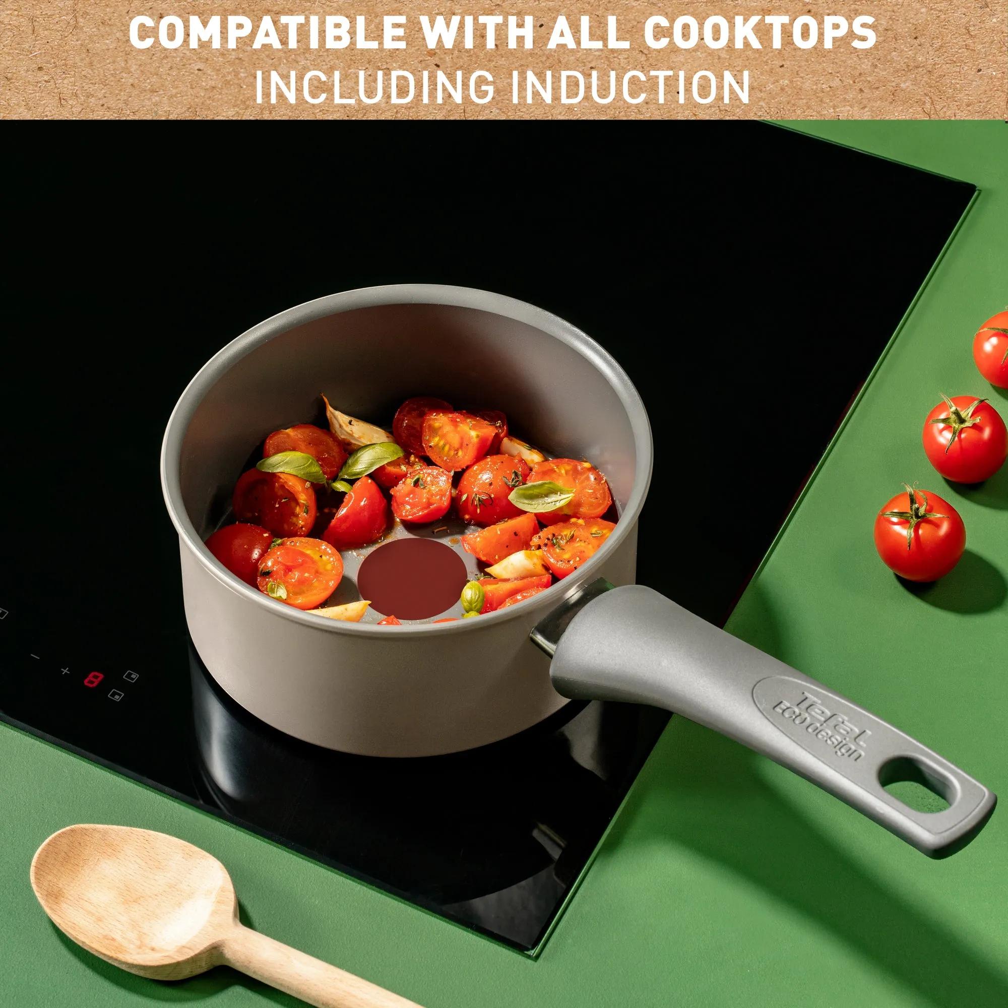 Tefal Revive Ceramic Induction Non-Stick Saucepan 18cm