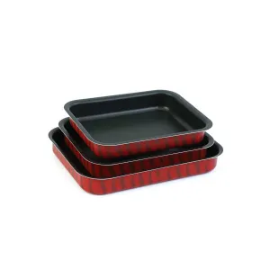 Tefal, Tempo Flame Set of 3 Oven Dish 29×22 31×24 37×27 cm