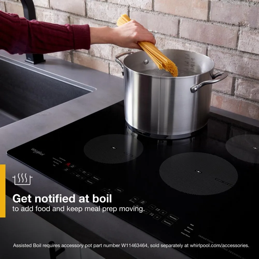 Whirlpool WCI55US4JB 24-Inch Small Space Induction Cooktop