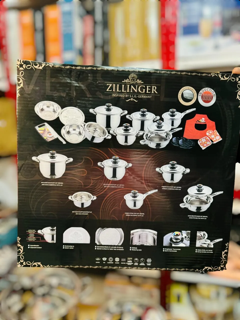 ZILLINGER Germany 21 Pieces Cookware Set